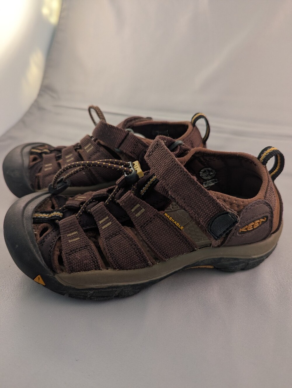 Boys Keens Brown Washable Shoes